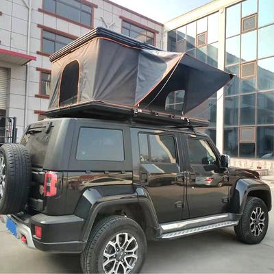 China Easy Install Hard Shell Aluminum Car 4x4 Car Roof Folding Aluminum Roof Top Tent Custom Aluminum Folding Top Tent With Family Camping for sale