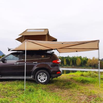 China Waterproof 270 Degree Water Proof Batwing Car Roof Side Caravan Tent 4X4 Fox Wing Car Foxwing Tent 270 Degree for sale