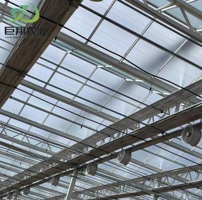 China State-of-the-Art Glasshouse Large Glass Covered Water Sprayer for Controlled Humidity for sale