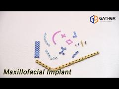 Chin Maxillofacial Implant Plates System Screws Self Drilling Tapping