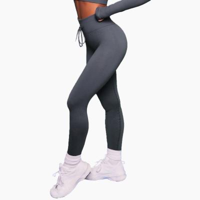 China Harem Yoga Breathable Ribbed Breathable Pants for sale