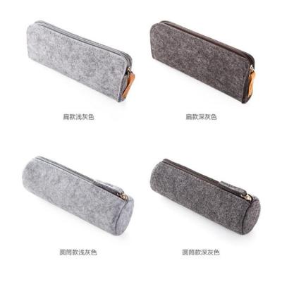 China Protect Promotional Students Large Capacity Super Felt Cloth Pencil Case Pen Bag Pouch Stationary Case for sale