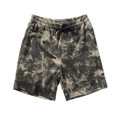 China Wholesale Anti Wrinkle Loose Comfortable Men's Sport Casual Shorts Plus Size Tie Dye Shorts Beach Shorts for sale