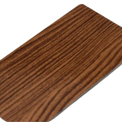 중국 2mm 3mm 4mm single side with wooden PE PVDF coating decorative aluminum composite panel 판매용