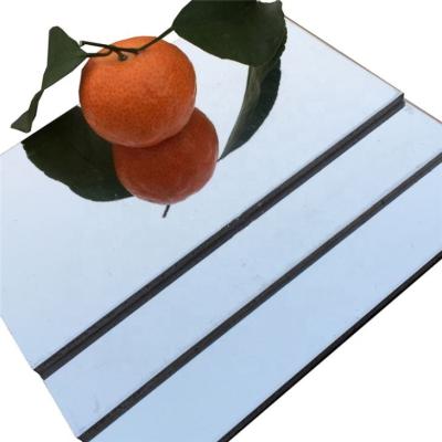 China 4x8 MKS001 Outdoor Mirror Aluminum Composite Panel For Kitchen Cabinets PVD Colored for sale