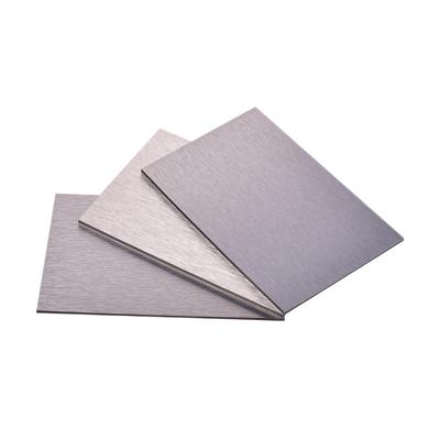 China 3mm 4mm Brushed Aluminum Composite Panel Exterior Wall Cladding MKS001 Outdoor PVD Colored Te koop