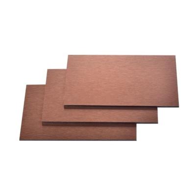 China Interior Exterior Brushed Aluminum Composite Panel 3mm 4mm MKS001 Outdoor PVD Colored Te koop