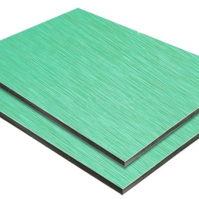 China B1 Class Fire Resistant Brushed color Aluminum Composite Panel Aluminum Exterior Wall Panels for sale