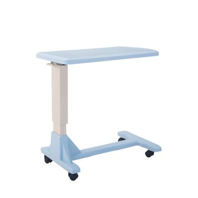 China Selling Well Size Bed Table Adjustable Movable Hospital Furniture Plastic Commercial Furniture For Hospital High Quality ABS 4pcs Casters for sale