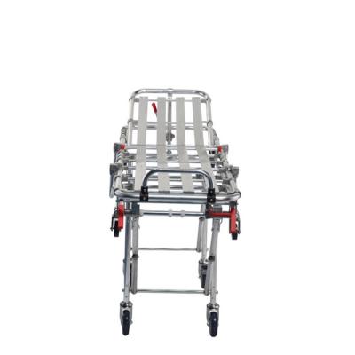 China Hot Selling Commercial Furniture Stainless Steel Emergency Transfer Stretcher Trolley For Hospital And Clinic for sale