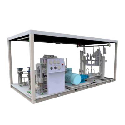 China LNG or liquid nitrogen 304 stainless steel L-cng intake pump cryogenic skid for sale