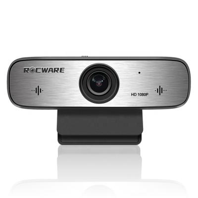 China Rocware Focus 1080P Usb Electronic Conference Voting System Camera Auto Conference PTZ Camera with MIC and Privacy Coverage RC19 for sale