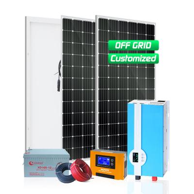 China Home 5 KVA 3kw Solar Home System 1000w 1000 Watt 3000w 5kw Full Set 3 Kw Off Grid Solar Panel Energy System 5000w 5 Kw 5000 Watt for sale