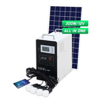 China Rechargeable Solar Mini Home Lighting System Integrated Portable Solar Power Lighting System Kits Household 100w DC Led Mini Solar Energy Indoor Home Small Lighting System for sale