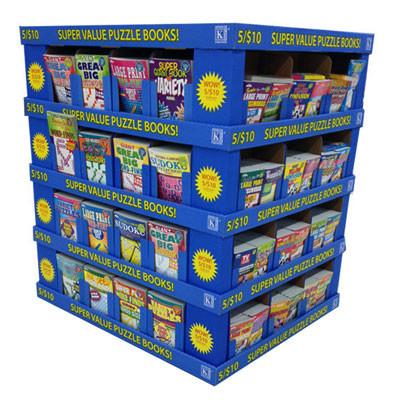 China 5 layers cardboard pallet display stand for books promotion for sale