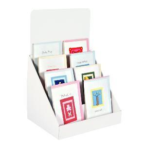 China Cardboard counter greeting cards display for sale