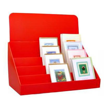 China Red Cardboard Counter Display for Cards for sale