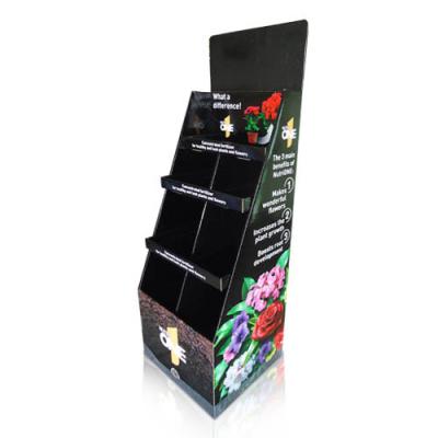 China Eco-friendly Cardboard Floor Display Stands With Easy Assembly for sale