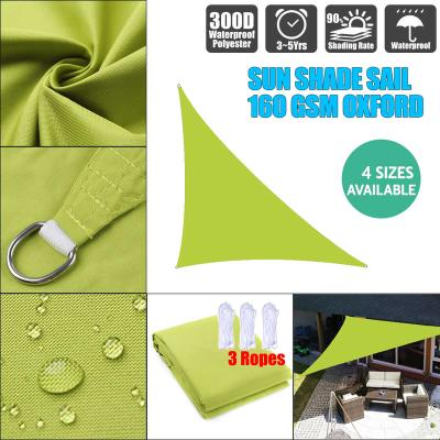 China Oxford 300D Shade Sail Garden Triangle Sun Good Canopy Plant Patio Canopy Cover Block Tent Sunshade UV Waterproof Outdoor Home Decoration for sale