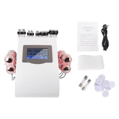 China Fat Loss 40k Heads Skin Lift Corporate Ultrasonic Cellulite Remover Vacuum Laser RF Cavitation Machine for sale