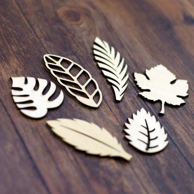 China Europe Wholesale Laser Cut Craft Wood Sheets Die Cut Embellishments For DIY Handwork Wood Scrapbooking Card Making Crafts for sale