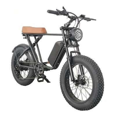 China New EU C91 1000W Motor Aluminum Alloy Fat Tire e-bike bicycle e-bike ebike Dirt Road City Adult Electric Hybrid Mountain Full Suspension for sale