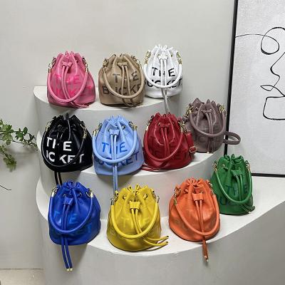 China Water Resistant 2023 New Trend Letters Bags For Women Women Bucket Bags Bags Female Women Handbags Ladies for sale