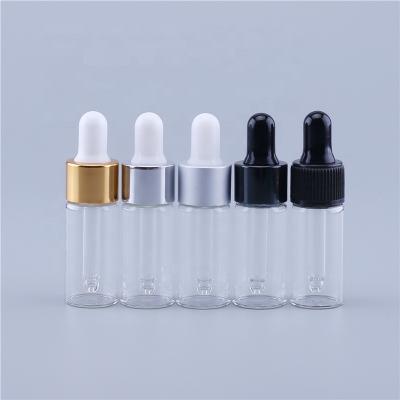 China Personal Care Transparent Glass Aromatherapy Pipette Dropper Bottle Essential Oil Liquid Refillable Bottles 10ml for sale