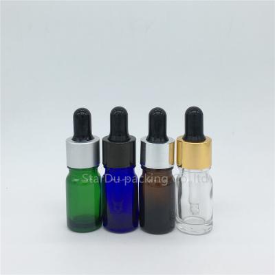 China Hot Sale 5ml Empty Personal Care Dropper Bottle Essential Oil Glass Bottle For Perfume for sale