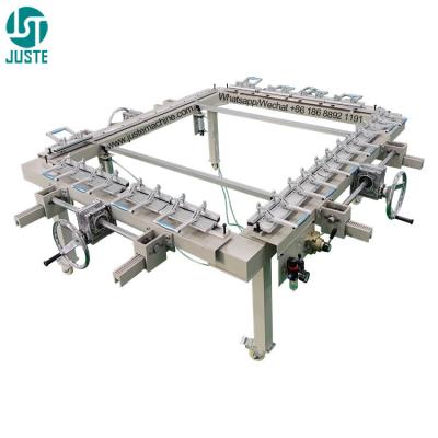 중국 Silk Screen Printing Mesh Stretching Machine Pulling Machine Electrical Automatic Screen Frame Stretching Machine 판매용