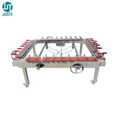 China Screen Stretching Machine Tension Stretch Equipment Pneumatic Mechanical Silk Screen Printing Stretcher For Frame Mesh for sale