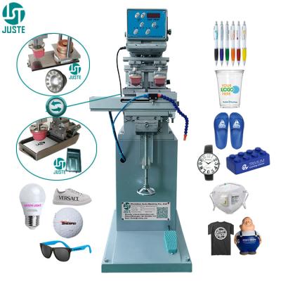 중국 Plastic Cup 2 color pad printer Ink Tray Automatic pneumatic mini pad printing machine for glass bottle cap golf ball 판매용