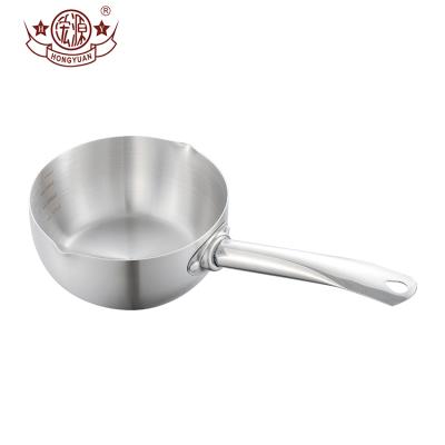 China Multifunctional Kitchen Stainless Steel Soup Sauce Pan Snow Stocked Casserole for sale