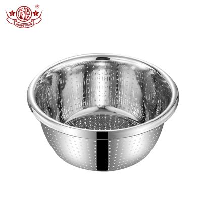 China Sustainable Multifunctional Metal Washing Fruit Stainless Steel Strainer Strainer for sale