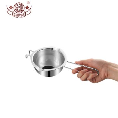 China Heavy Duty 480ml/600ml Coffee Chocolate 201 Stainless Steel Drop Pot Double Boiler Crucible for sale