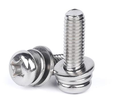 China Cross Recess Machine Screw Series Pan Head Screw with Washer for sale