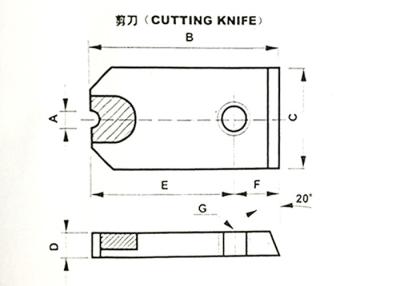 China Tungsten Carbide Die Cutting Knife ISO 9001 Approved For Screw Wire Cutter for sale