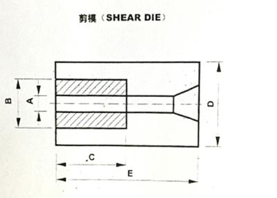 China Customized Size Cutting Shear Die 0.01 Tolerance With SKD61 / DIN1.2344 Shell for sale