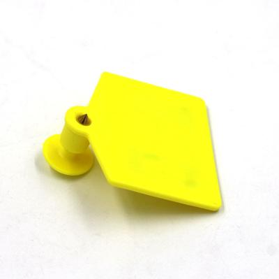 China Factory wholesale price TPU 30mm rfid yellow pig ear sheep/animal eating animal tag/for animal management for sale