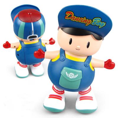 China Universal Battery Operated Movable Shake Electric Dancing Toy With Music And Light Boy Children Cartoon Battery Operated Plastic Toys Dolls for sale