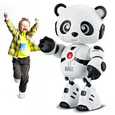 China 2023 Newest Diecast Robot Toy Intelligent Super Bo Recording Panda Robot Toy With Music Battery Operated Toy And Lights For Kids for sale