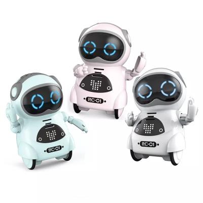 China Battery Operated Interactive Toy Electric Intelligent Talking Dialog Voice Recognition Singing Record Dancing Telling Story Pocket Mini Robot Toys for sale