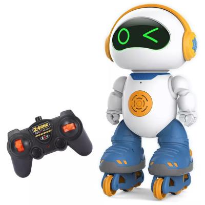 China 2023 Battery Operated Toy Kids Robots For Children Dancing Intelligent Electric Robot Toys With Lights And Music Juguete for sale