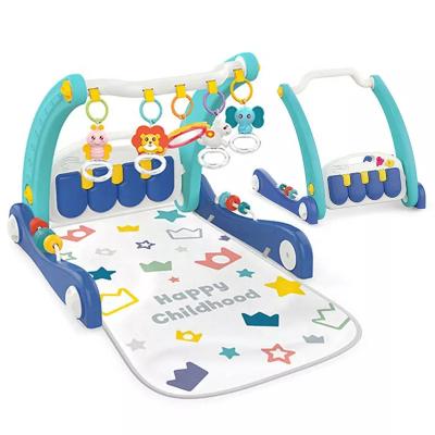 China Multi Function Foldable 2 in 1 Sleep Foot Piano Walker Baby Walking Mat Active Fitness Learning 63.5X56.5X83cm for sale