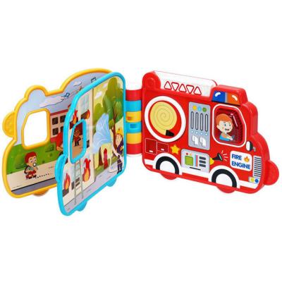 China New Design Children's Early Education Learning EBook School Bus Toy Car Book For Kid 53.5X45.5X81cm for sale