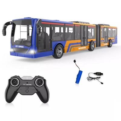 China As Shown 4 Function 2.4g Remote Control Bus Car Toys With Light And Usb for sale