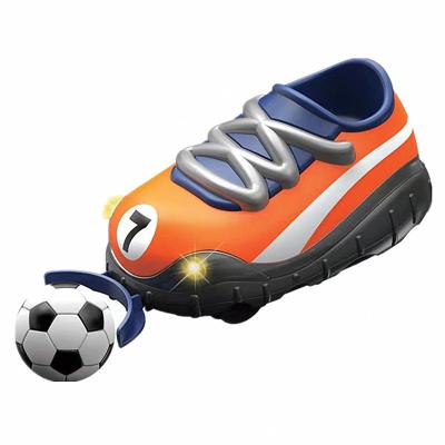 China As Shown 2pcs 2.4g Car Soccer Interactive Remote Control Soccer Shoes Car With Led Lights R/c Battle Game Toys for sale