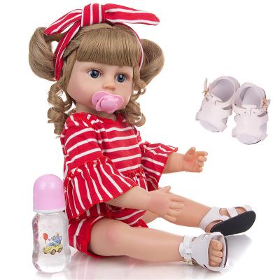 China Hot Sale 55cm Soft Simulation Girl Doll Toys Silicon Baby - Realistic Reborn Doll Girl for sale