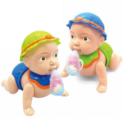 China Toy Toddlers Learn To Climb Cute Battery Operated Electric Infants Doll Carry Carry Crawling Educational Toy for sale