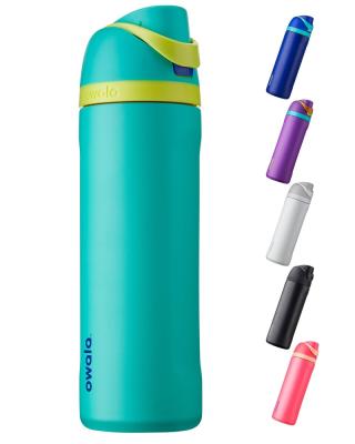 China Sustainable Stainless Steel Insulated Water Bottle with Straw for Sports and Travel, BPA Free, 24-Ounce, Neon Basil for sale